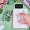 Plant Silhouette Silicone Clear Stamp Flowers Leaves Transparent Silicone Stamps Daisy Lavender Wildflower Transparent Stamp